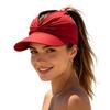 Sports Hat til Kvinder med UPF 50+ UV-Beskyttelse, Svedtransporterende Stof Åben Top Design Solskærmshat, Bred Skygge Ponytail Venlig Strand