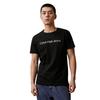 Calvin Klein Classic Letter Print Breathable Short Sleeve T-Shirt Unisex Tops Black J323261BEH