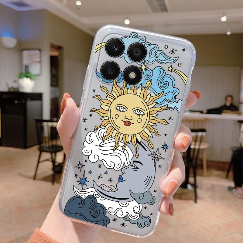 For Honor 70 Lite 5G Case Silicone Soft Clear TPU Coque for Honor X8a X8b X8c X8 5G X6 Phone Cover Print Shell Protection Women