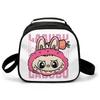Insulated Lunch Bag  Portable Cooler Tote with Zipper, Cartoon Design