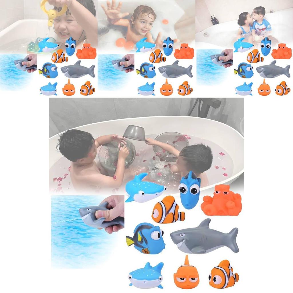 Adorable Clownfish Bath Water Squeeze Toy For Engaging Visual And Sensory Experiences