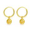 Orecchini da donna in oro 18 carati, eleganti orecchini tridimensionali a forma di fenice in oro AU750 e