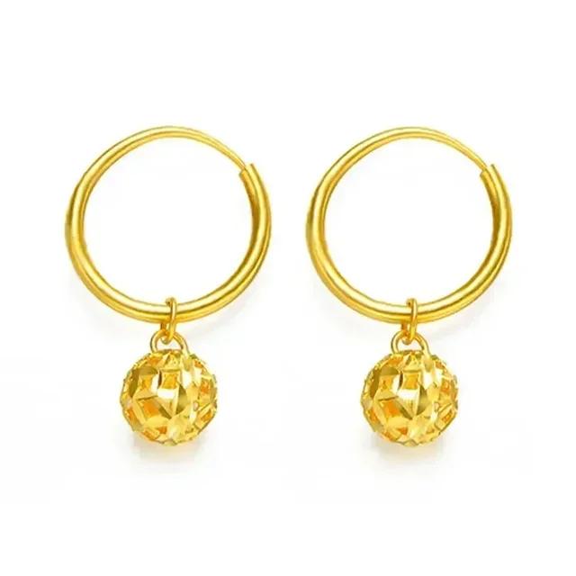 Orecchini da donna in oro 18 carati, eleganti orecchini tridimensionali a forma di fenice in oro AU750 e