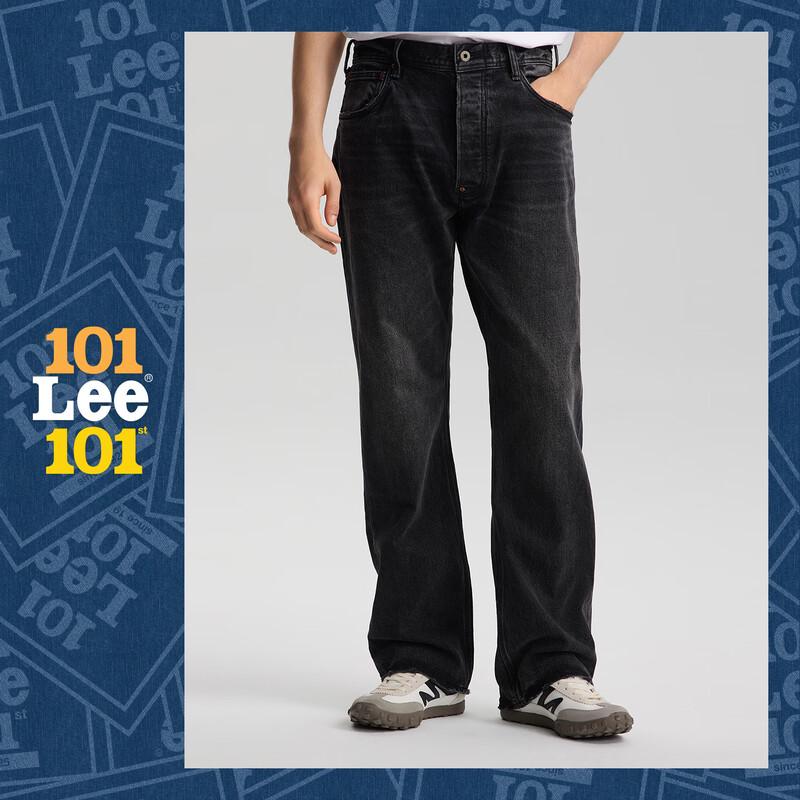 

Чоловічі класичні прямі джинси Lee101 чорно-сірого кольору 34