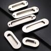 Stainless Steel Concealed Recessed Pull Handle for Drawers and Sliding Doors