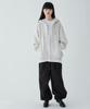 WEGO Hooded Sweatshirt Solid Size L Men's Cardigan, Unisex, Simple, Color, Loungewear, Gift, Spring, Summer, Autumn, Winter, Gray,