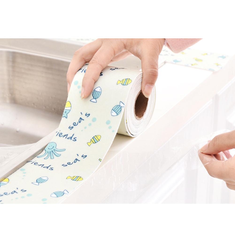 Self Adhesive Waterproof Anti-moisture Static Stickers for Kitchen Bathroom Wall Corner Line Sink
