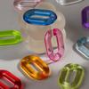20pcs 20x30mm Clear Colorful Acrylic Oval Link Chain Connector Beads for Jewelry DIY Bracelet Necklace Phone Chain Accessories