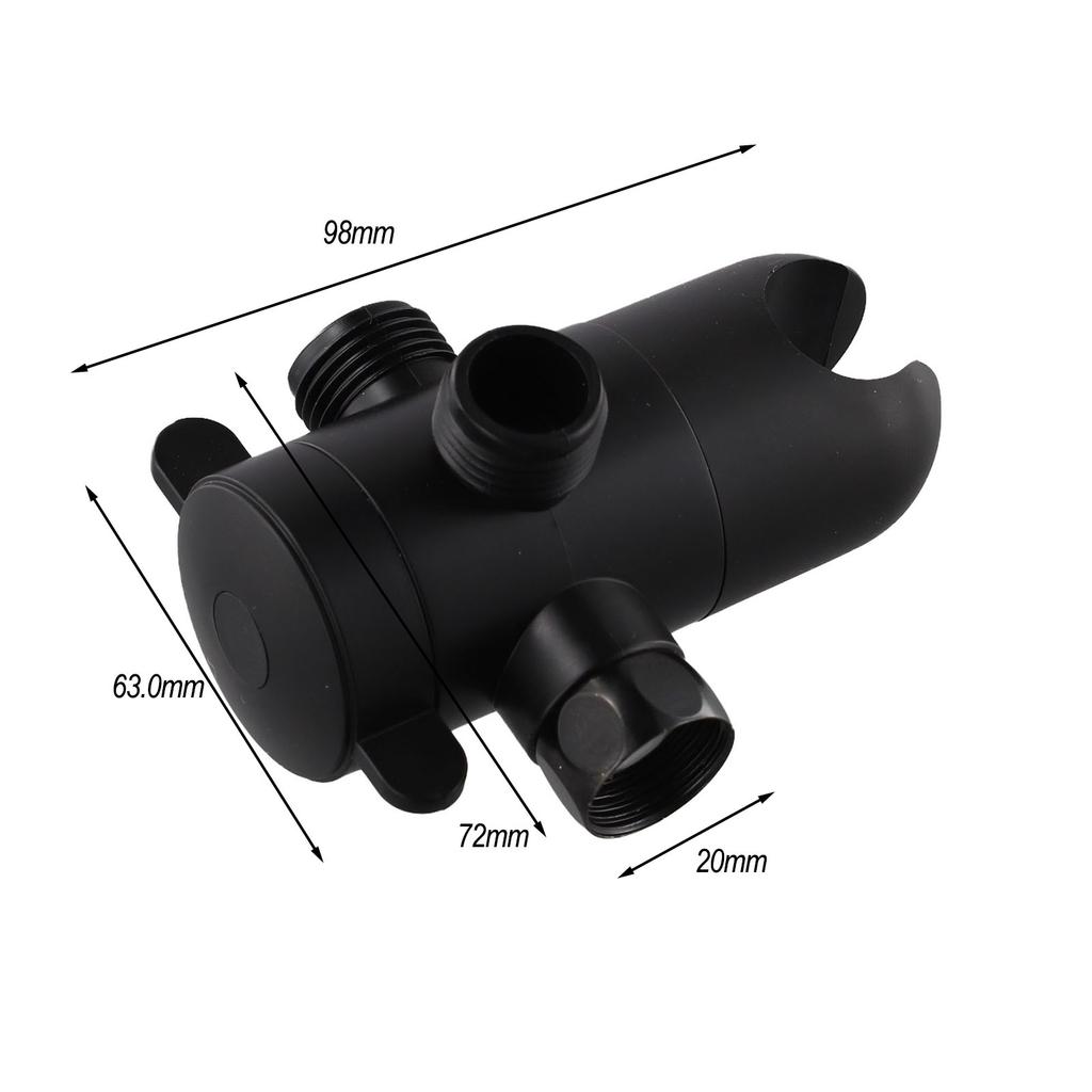 Fixed Showerhead Connector 3-Way Diverter Bathroom Upgrade Versatile Shower Solution DIY Friendly Installation