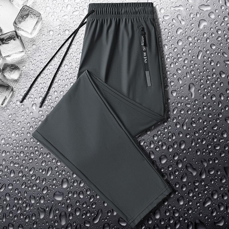 Eisseide Herren Sommer Jogginghose - Trendy, Locker, Gerades Bein, Schnelltrocknende Freizeit-Sportbekleidung