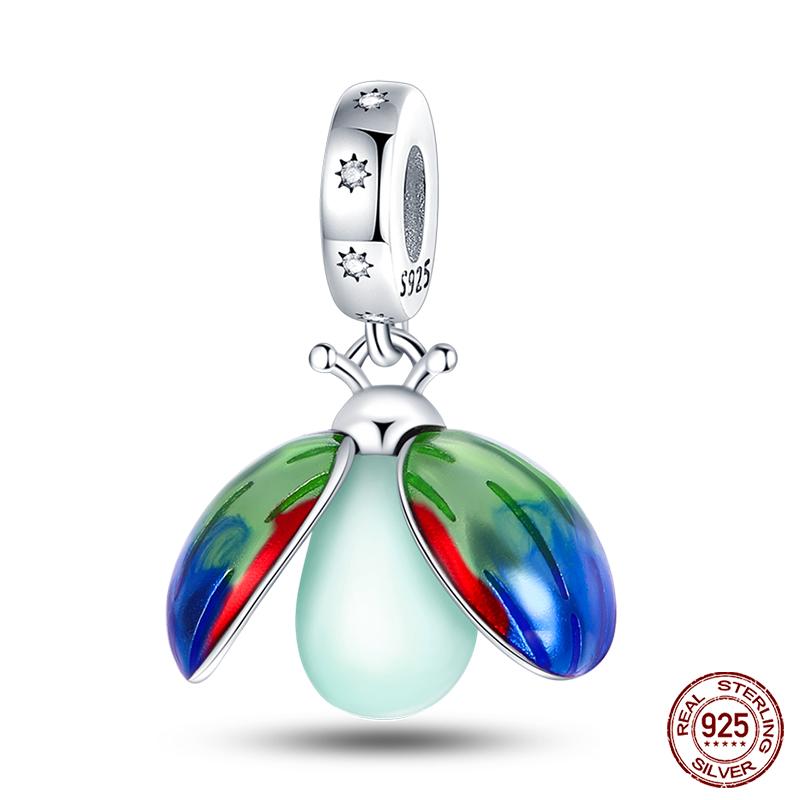 Copper Tree Of Life Four-Leaf Clover Green Series Charms Beads Fit Qikaola Original Bracelet Diy Jewelry Making