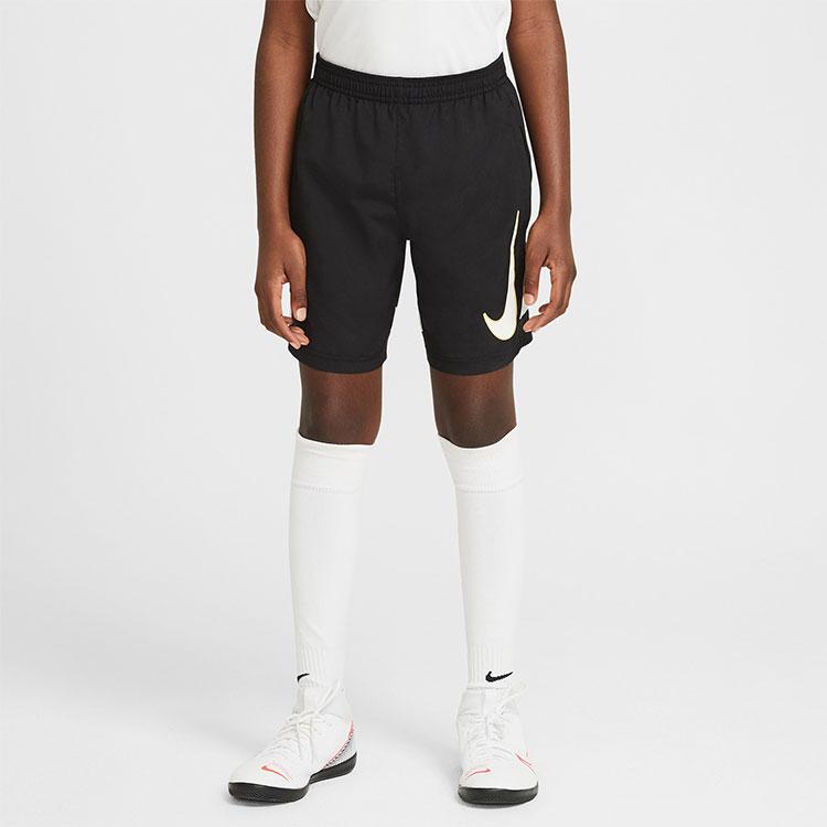 Nike Breathable Color Block Printed Soccer Shorts Kids Shorts Black CV1469-013