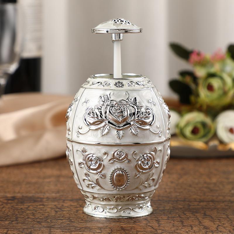 Toothpick Dispenser Case Automatic Retro Pop Up Toothpick Holder Storage Organizer Container Decoration for Home Decoration