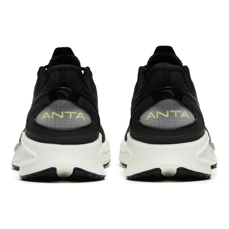 Anta A Grip Pro Comfortable Fabric Cushioning Slip Resistant Abrasion Resistant Low top Running Shoes Men's Black 112325585-2