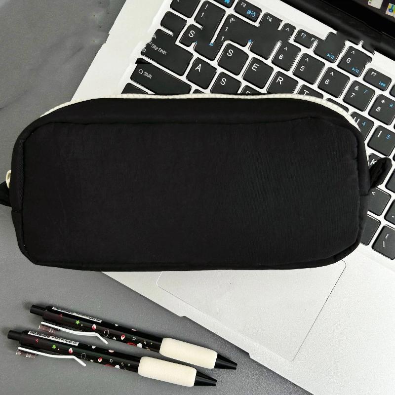 Astuccio Minimalista Grande Capacità Monocolore Borsa Morbida per Cancelleria per Bambini Materiale Scolastico Regalo di Compleanno