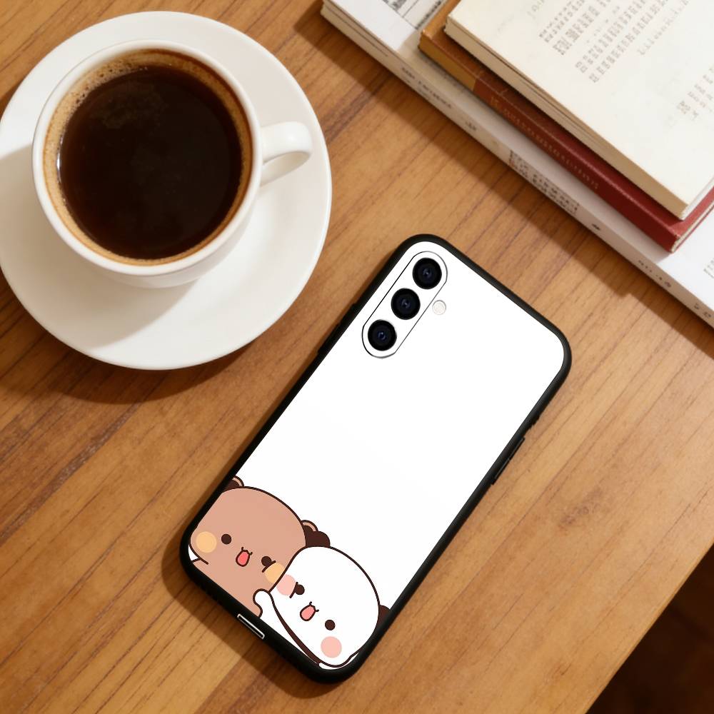 Милый мультяшный чехол для телефона Bubu Dudu, черный силиконовый, мягкий, для Samsung Galaxy A73, A72, A71, A70, A53, A52, A51 Samsung a52