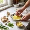 Efficient Ceramic Grinding Bowl Non-Slip Seasoning Grater Plate Ginger Grating Dish  Kitchen Use