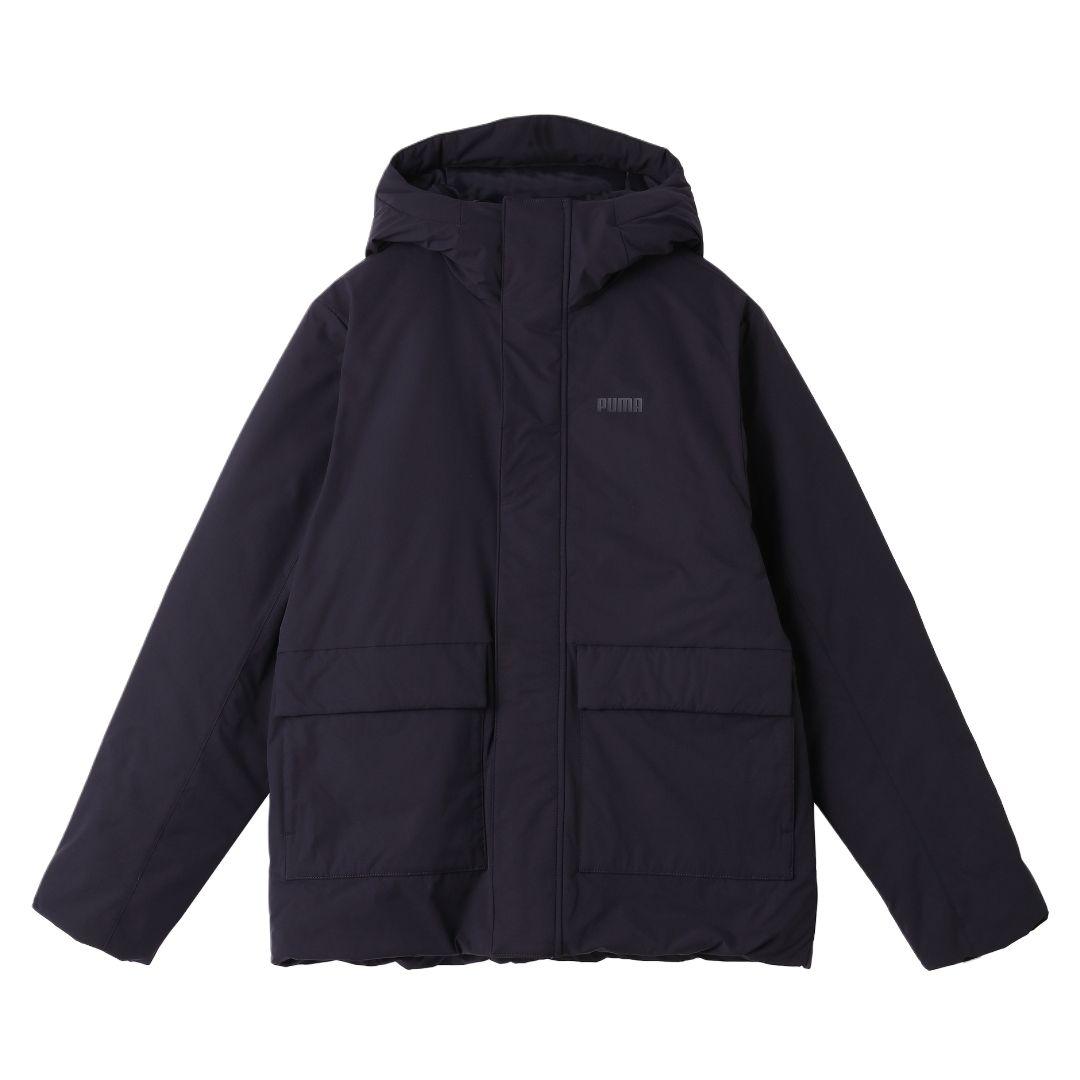 

Puma FW25 Мужская стеганая ветрозащитная водонепроницаемая хлопковая куртка с капюшоном на молнии 689588-16 XL