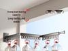 Invisible Retractable Folding Clothes Drying Rack for Indoor/Outdoor Use