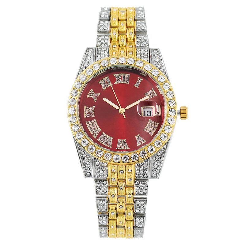 Roman Numeral Diamond Women's Quartz Watch - Fashionable New Design
