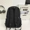 College Style Women's Solid Color Backpack Large Capacity Student School Bag Junior High School Backpack