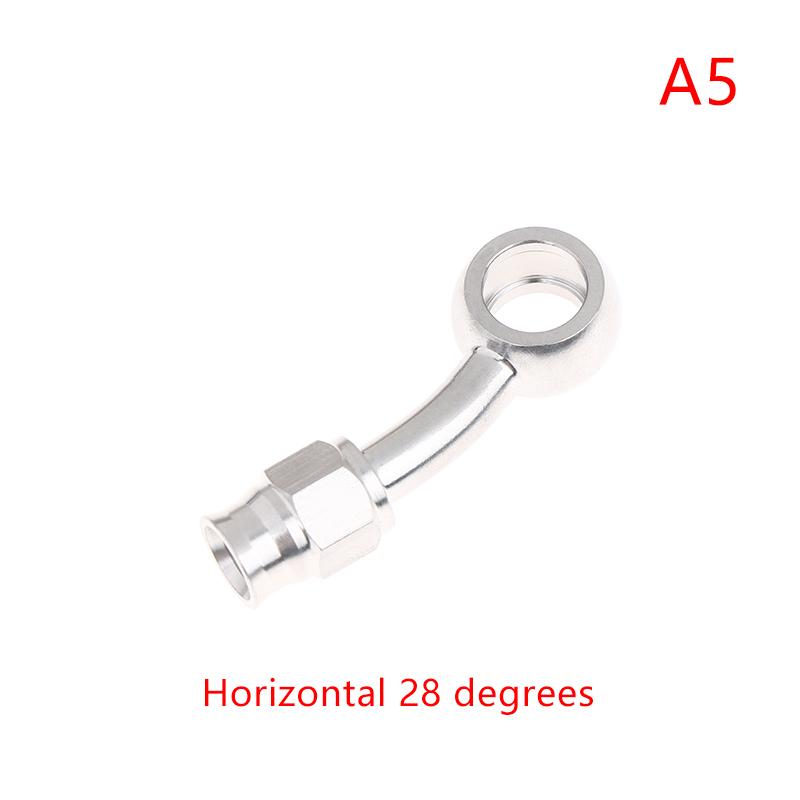 Tubo Freno Idraulico Moto Motorbike An3 Raccordo Banjo M10X1 Connettore Acciaio Inossidabile 0° 28° 45° 90° 10.2Mm