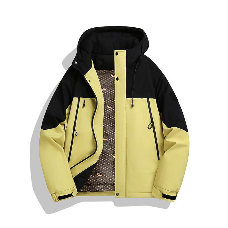 White Duck Down Hooded Large Size Men Women Thickened Warm Winter Jacket - Lightweight Comfortable Long Sleeve Cotton Coat Coat