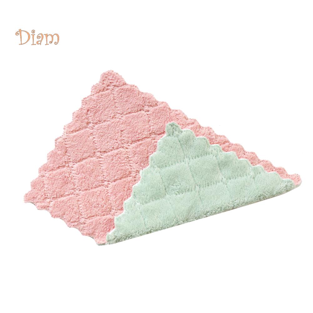 Двухстороннее полотенце для мытья посуды one size розовый зеленый — фото 7