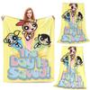 Cartoon Niedliche P-Powerpuff Girls Decken Weiche Warme Flanell Überwurfdecke Tagesdecke für Bett Wohnzimmer Picknick Reisen Zuhause Sofa