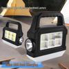 Outdoor Rainproof Solar Power Bank with COB Flashlight and Multi-functional Spotlight