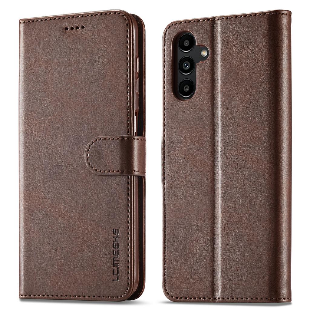LC.IMEEKE For Samsung Galaxy A05s 4G Case Leather Wallet Calf Texture Phone Cover