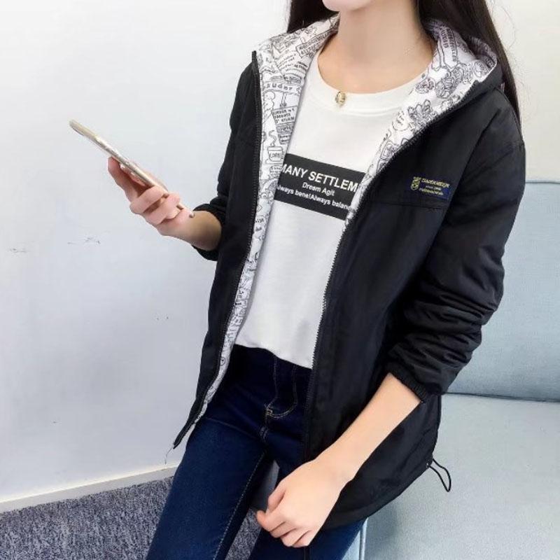 Women Waterproof Windbreaker Boutique Hooded Jacket Soft and Comfortable Top Casual Coat Spring Long