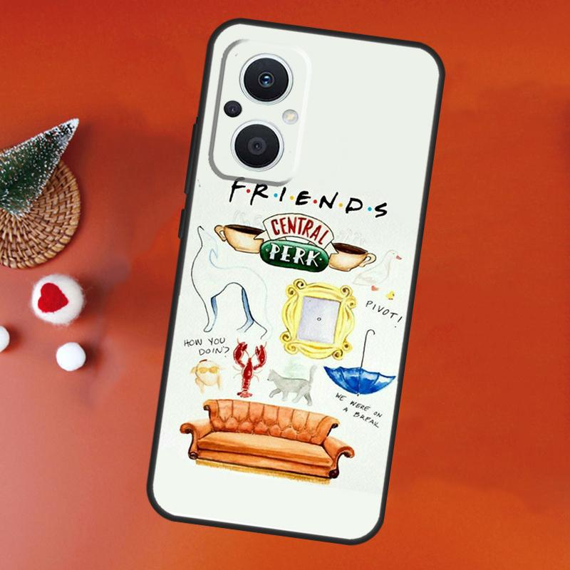 

Central Perk Coffee friends Case For OPPO Find X3 Lite X2 Neo X5 X6 Pro OPPO Reno 10 Pro 8T 5Z 4Z 4 5 6 7 8 Lite Cover OPPO Find X3 Neo