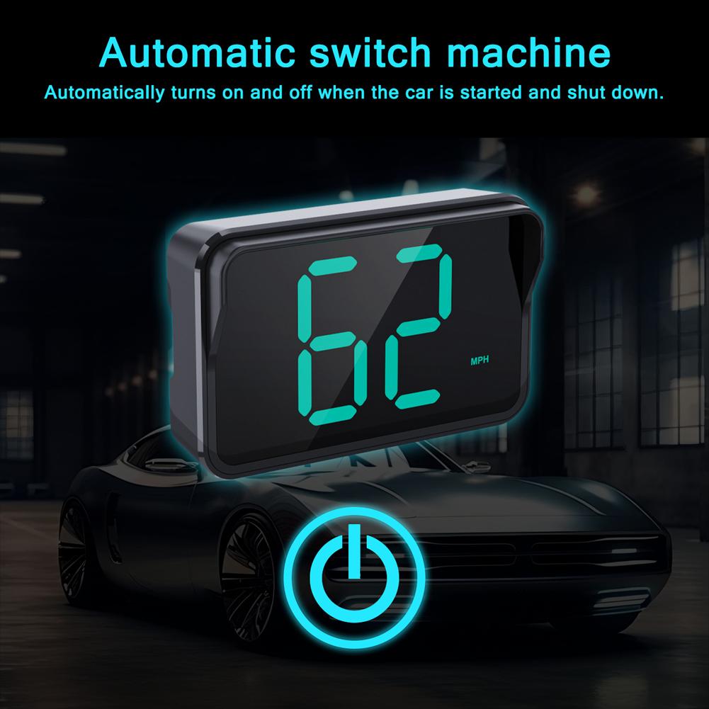 Car HUD GPS Head Up Display Digital Speedometer Universal Smart Overspeed Alarm Speed Meter For All Cars Electronic Accessories