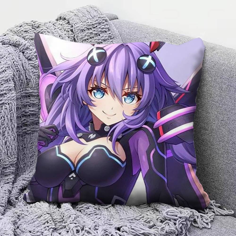 Hyperdimension Neptune Game Anime Girl Pillow Covers Home Sofa Cushion Covers and Aecorative Custom