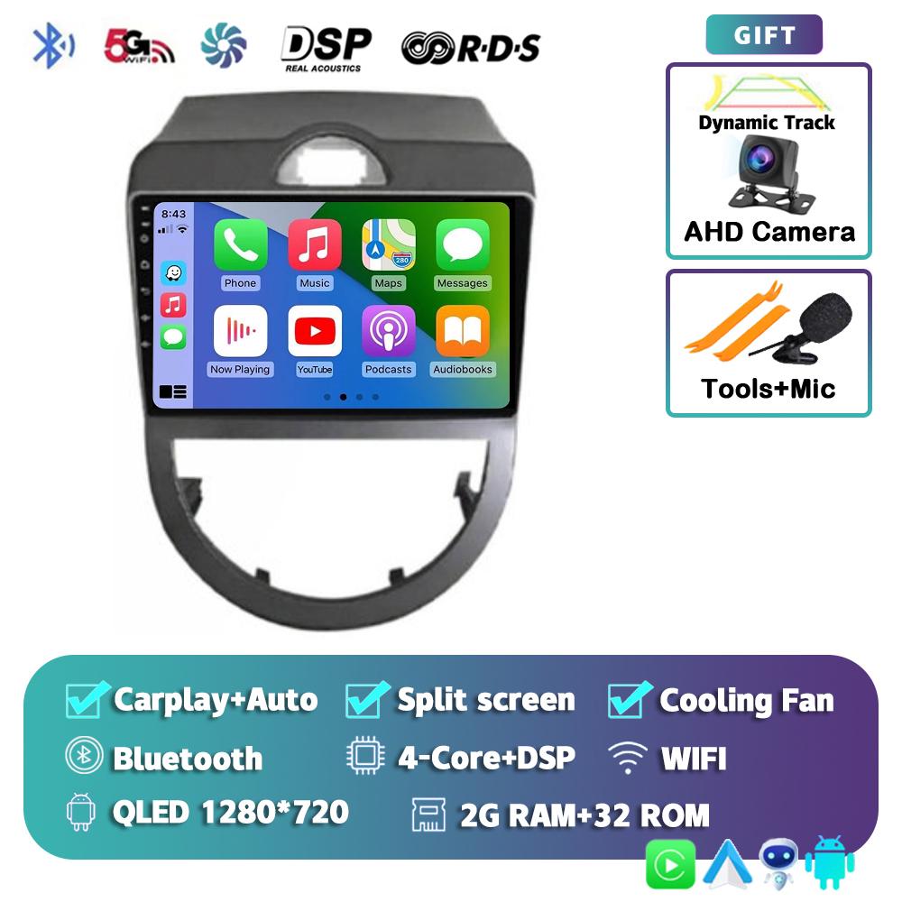 Android 14 Carplay Auto WIFI+4G Car Radio For Kia Soul 2010 2011 2012 2013 Multimedia Video Player Stereo GPS Navigation No 2din