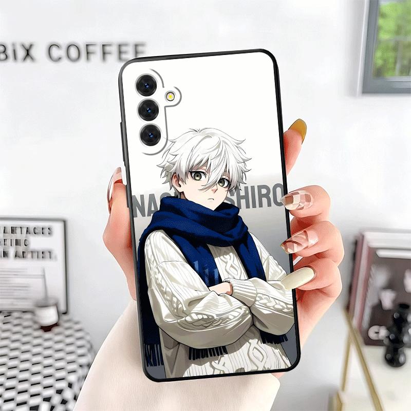 Blue L-Locks Nagi Seishiro Soft Phone Case for Samsung A17 A37 A57 A16 A26 A36 A56 A15 A25 A35 A55 A14 A24 A34 A54 A13 A23 A33 A