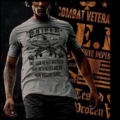 T-shirt da cecchino militare Fanteria esploratore tattico Operatore tiratore scelto Infiltrarsi