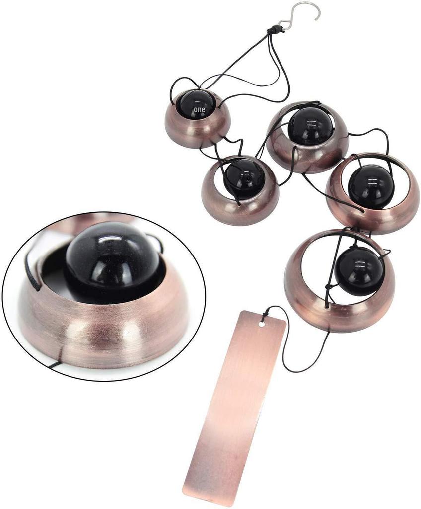 Japanische Spiralpagode Fünfstöckige Windspiele: Retro Metallornament mit klarem Klang