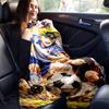 1pc Football Passion Duel Flannel Blanket Soft Warm Throw Blanket for Bedroom Living Room Bed Travel Camping Picnic Gift. MT71601149