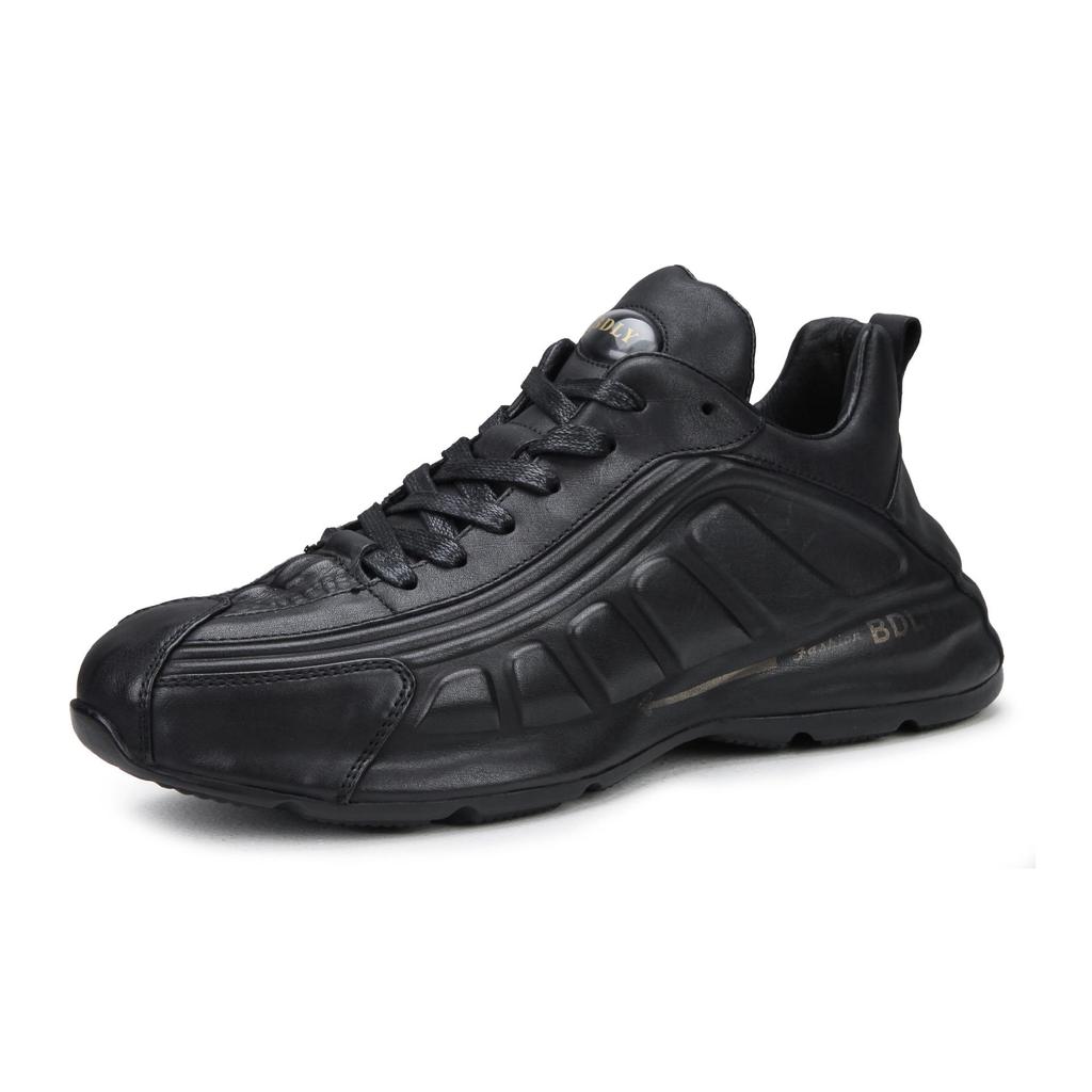 European 2023 Men's Leather Embossed Retro Trendy Casual Shoes