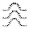 16Pcs Heavy Duty Eye Strap Stainless Steels Boat Top Pad Eye Kayak Deck Loop Tie Down Anchors Point with Mounting Screws