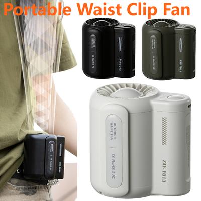 Mini Ventilateur de Ceinture Suspendu Sans Feuilles Ventilateur Sous Chemise Portable Chargement USB Clip sur la Taille Ventilateur Électrique Dispositif de Refroidissement Pêche en Plein Air