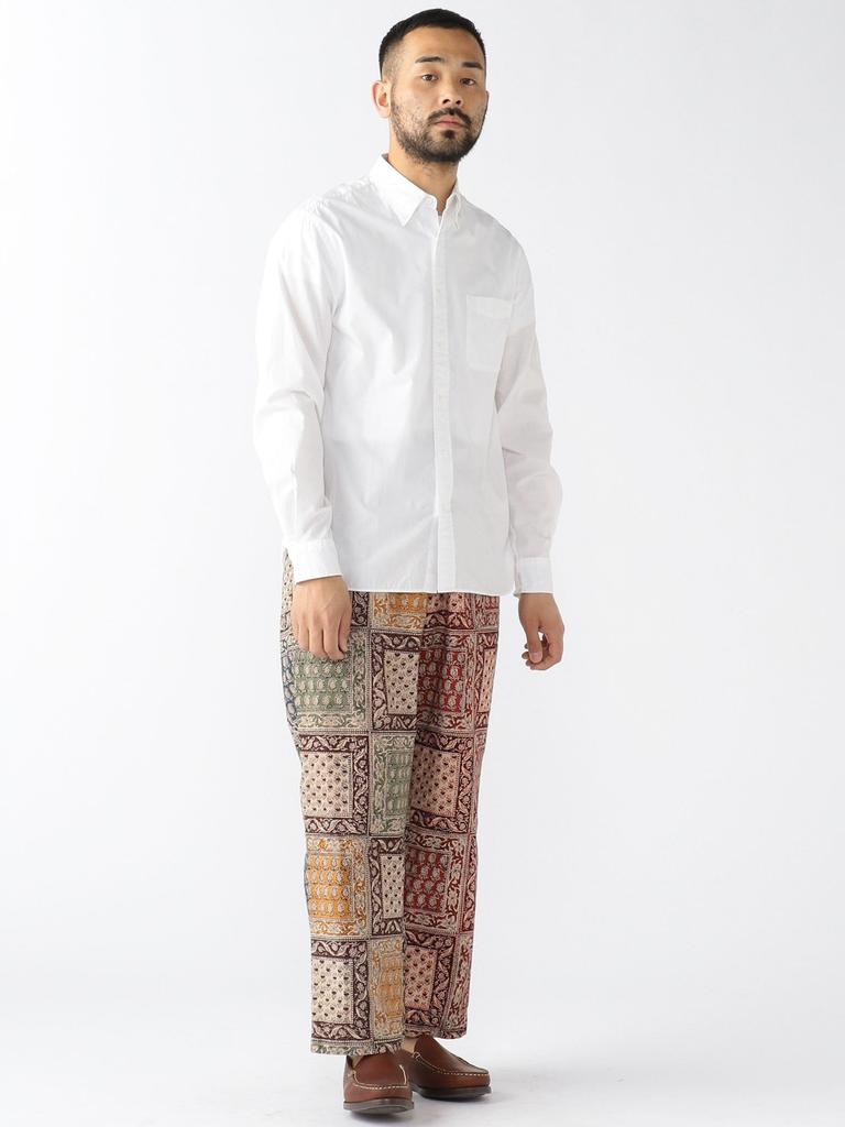 Beams Plus Men's Large/Small Color Broad Button-Down Shirt, White, Size M, 38110424563