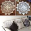 25cm Diameter Crochet Mats Lace Table Cloth Vintage Doily