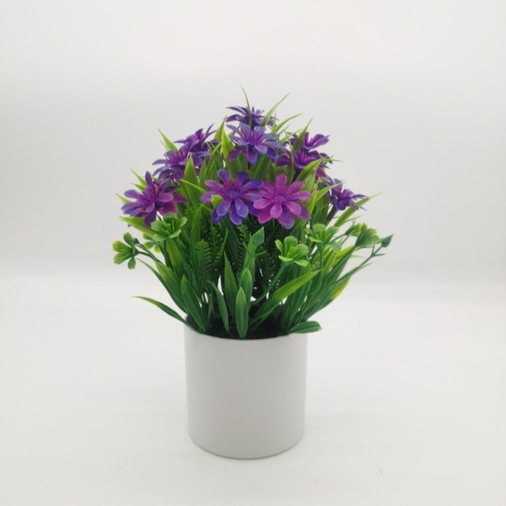 Mini Fake Potted Flowers Evergreen Bonsai Artificial Flower Bonsai Fake Plant Simulated Tree Pot Plants Desktop Decoration