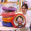 New One Piece Circular Pillow Anime Peripheral Luffy Chopper Double-Sided Printing Nap Cushion Pillow Room Sofa Decoration Gift