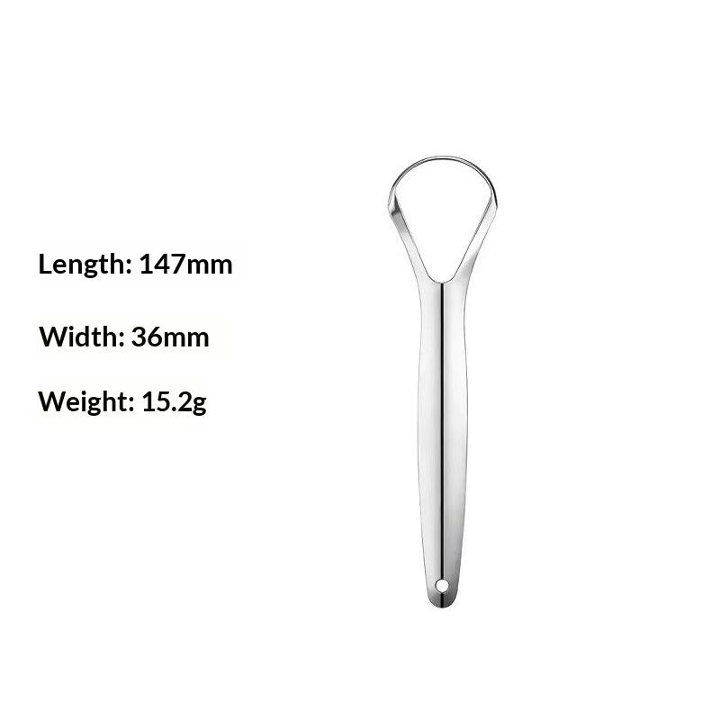 Reusable Stainless Steel Useful Tongue Scraper Cleaner Fresh Breath Cleaning Coated Tongue Oral Hygiene Care Tools