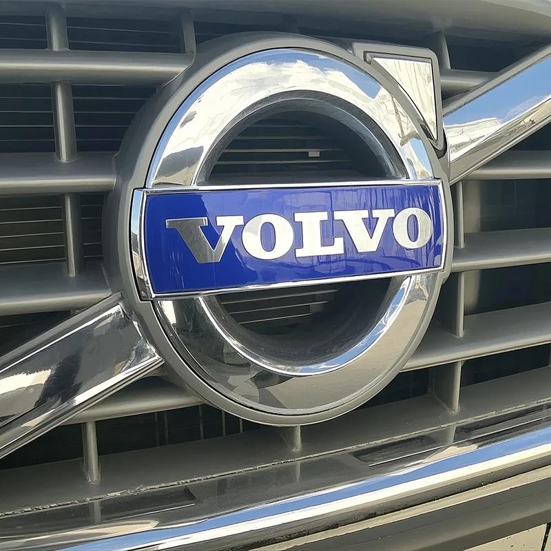 Car front grille logo/blue and black letter badge/steering wheel sticker for Volvo V50 S60L XC60 S40 XC90 V60 S80 V90 V70 V6 T6
