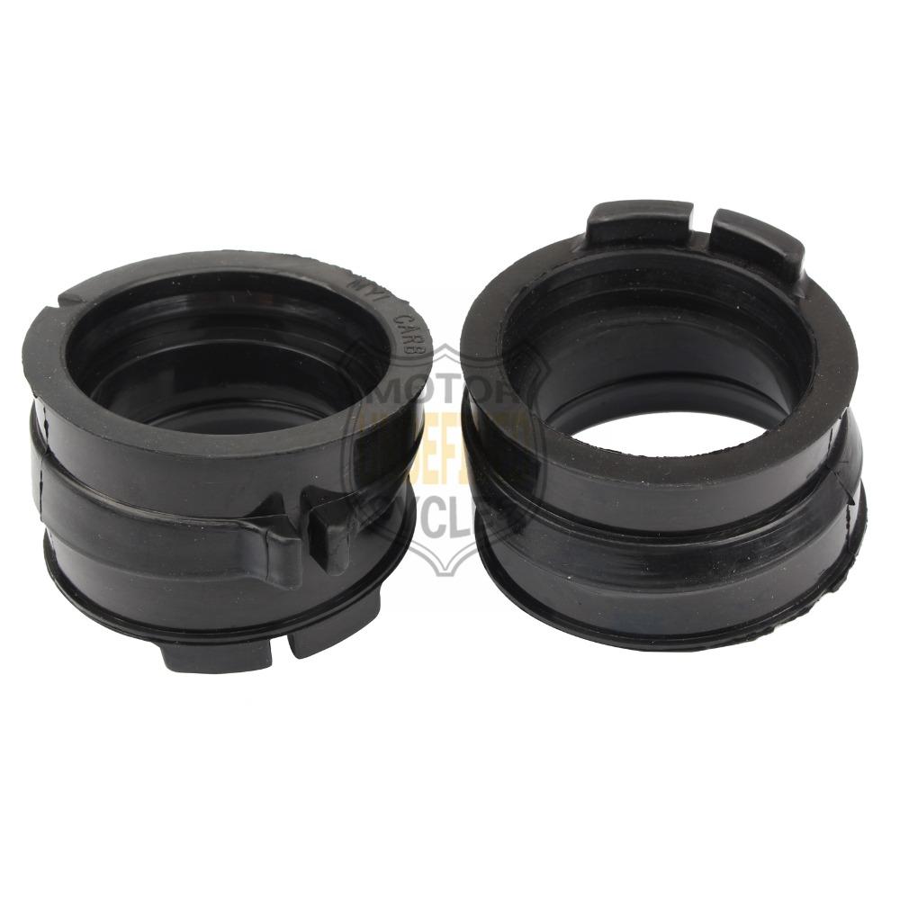 2 Pcs Black Carburetor Intake Manifold Joint Boots Set Glue For Honda XRV750 Africa Twin RD07 Bj. 1993 1994 1995-2003 2002 2001